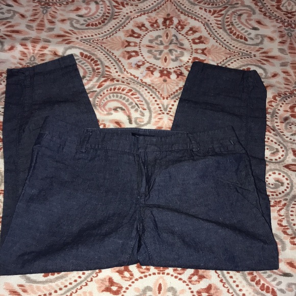 Tommy Hilfiger Blue Waverly Slim Stretch Capris Size 4 - Picture 5 of 5